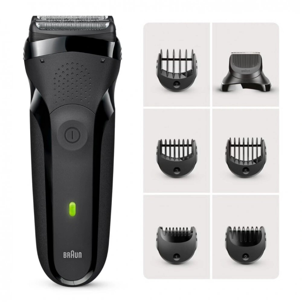 Бритва сетчатая Braun Series 3 300BT реж. эл:2 питан: аккум. черный