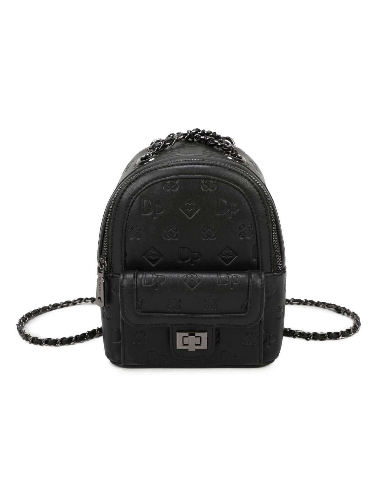 Сумка-рюкзак Daniele Patrici, черный нюд — фото 1