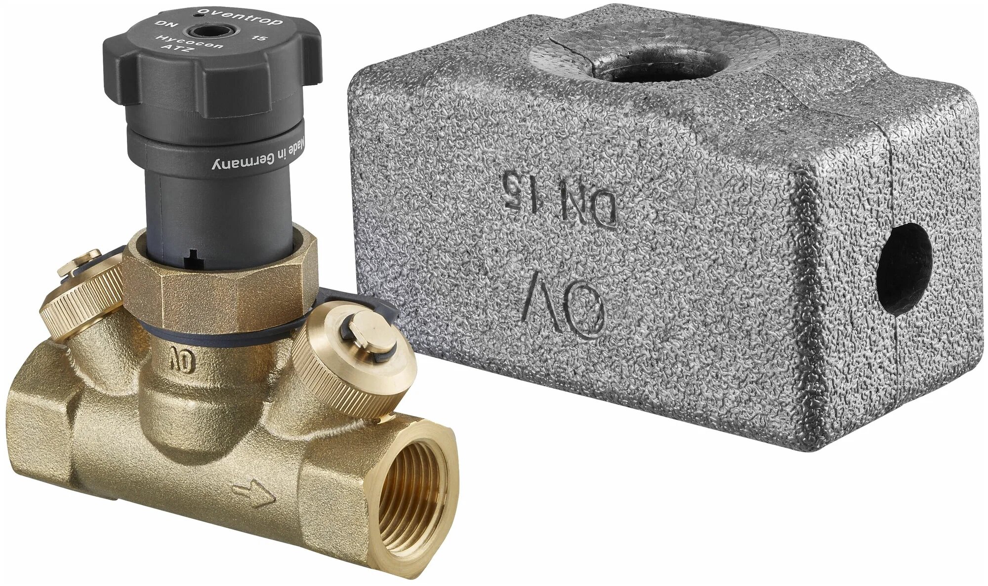 Вентиль запорный Hycocon ATZ DN 32 1 1/4" ВР в изоляции Oventrop (1067310)