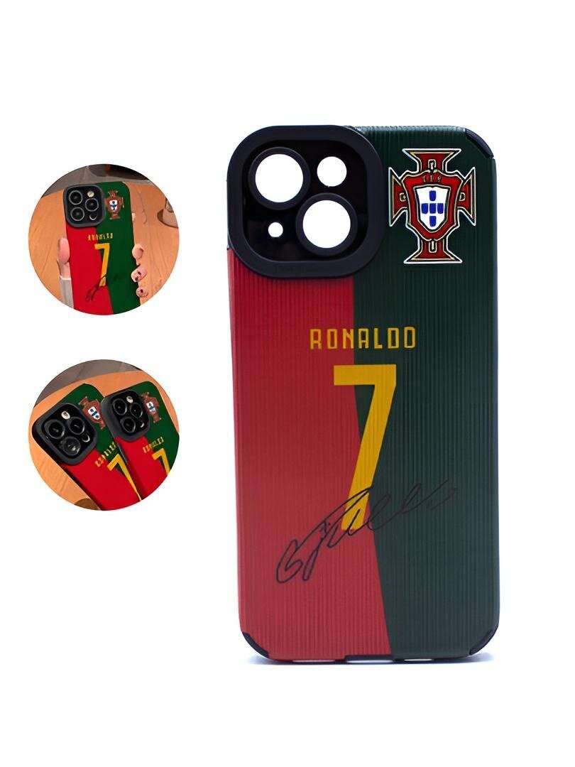 Чехол "RONALDO" для iPhone 14 PLUS, силикон, экранирующий, защита камеры, белый