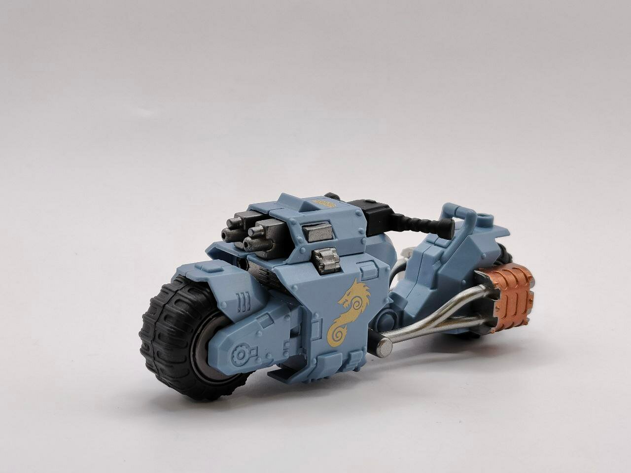 Минифигурка "Мотоцикл Космодесантника 5", фигурка персонажа из вселенной "Warhammer", совместима с конструкторами Lego — фото 1