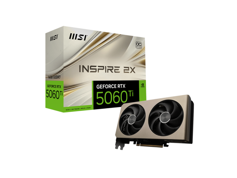 Видеокарта видеокарта/ GeForce RTX 5060 Ti 16G INSPIRE 2X OC