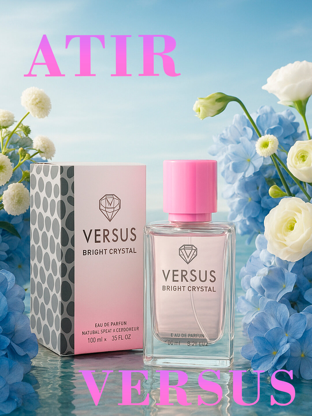 Парфюмерная вода Vercage Bright Crystal, женская, восточная, 100мл