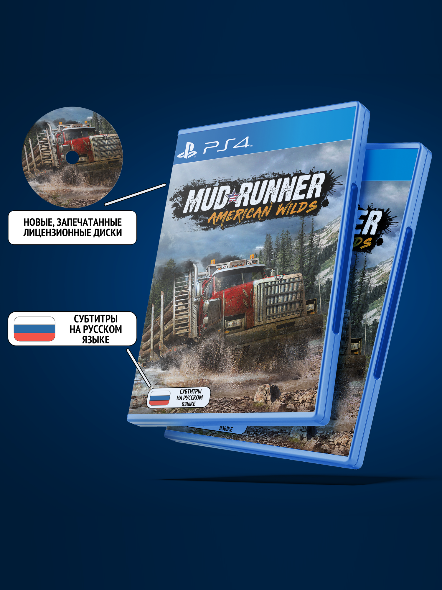 MudRunner - American Wilds для PlayStation 4 (PS4, Диск, Русские субтитры)
