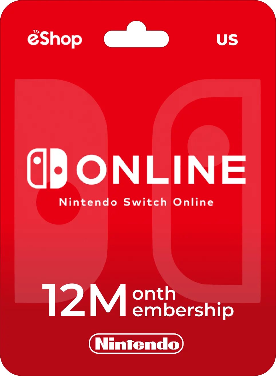 Подарочная карта Nintendo Switch Online на 12 месяца подписки | США | Оригинальный код