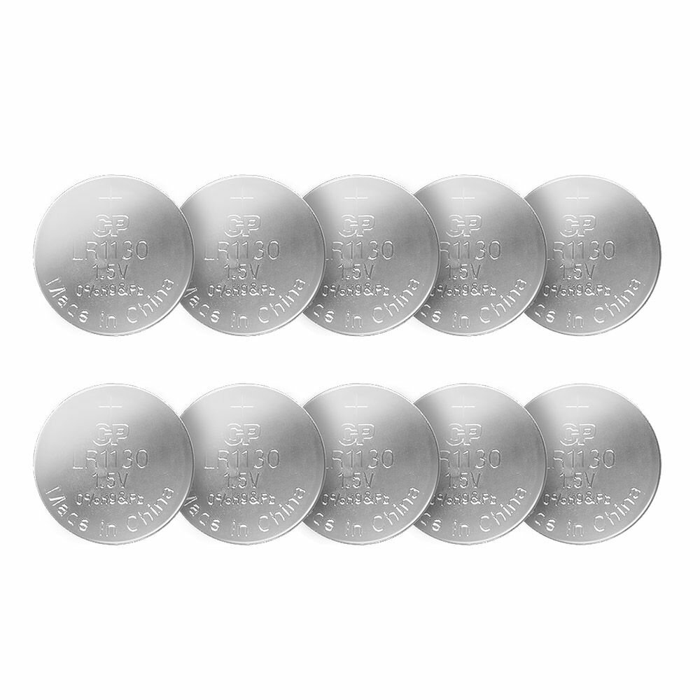 Батарейка GP G10/LR1130/LR54/389A/189 BL10 Alkaline 1.5V отрывные (10 шт)