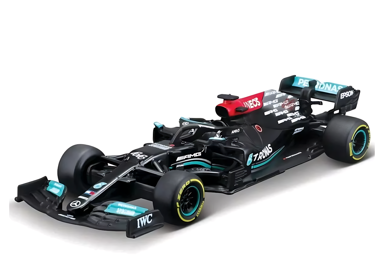 Статическая имитация Bburago M-B, AMG W12, E #44, из сплава F1, гоночная, статическая, литая, 1:43, 2021 год