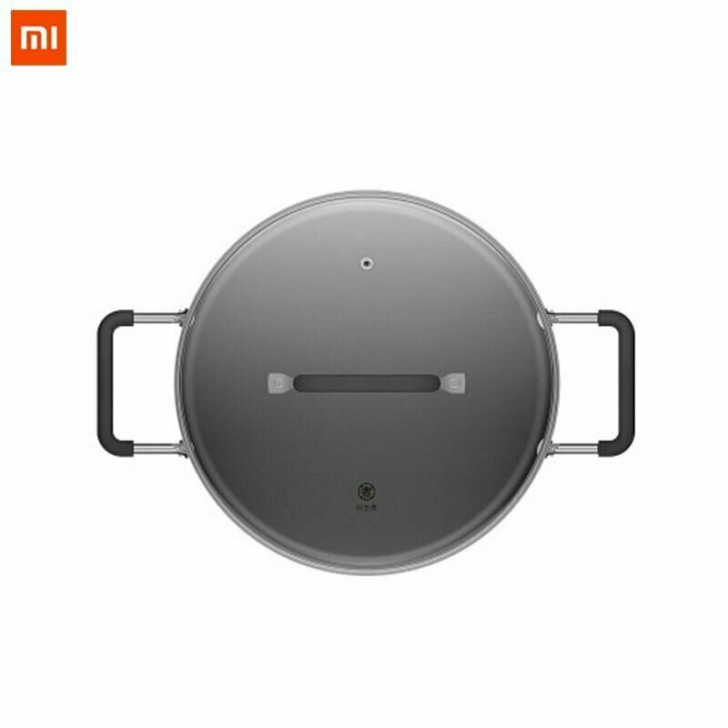 Кастрюли И Ковши Xiaomi Кастрюля для супа в индукционной плите из Xiaomi Mijia, кастрюля для приготовления пищи, 26 см, термостойкая G