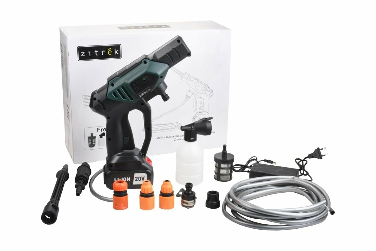 Мойка высокого давления аккумуляторная Zitrek ZKHP 20 Li, 1x4.0Ач 085-1027