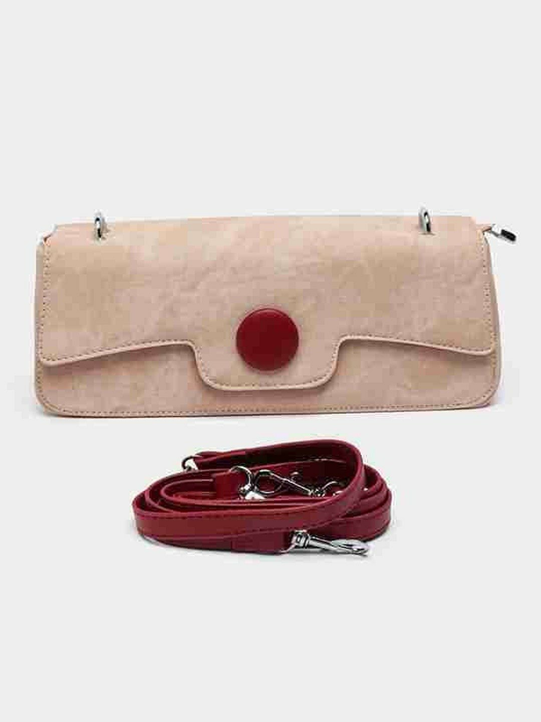 Сумка багет  Zakk&BAG Denim Baguette 2025, розовый,