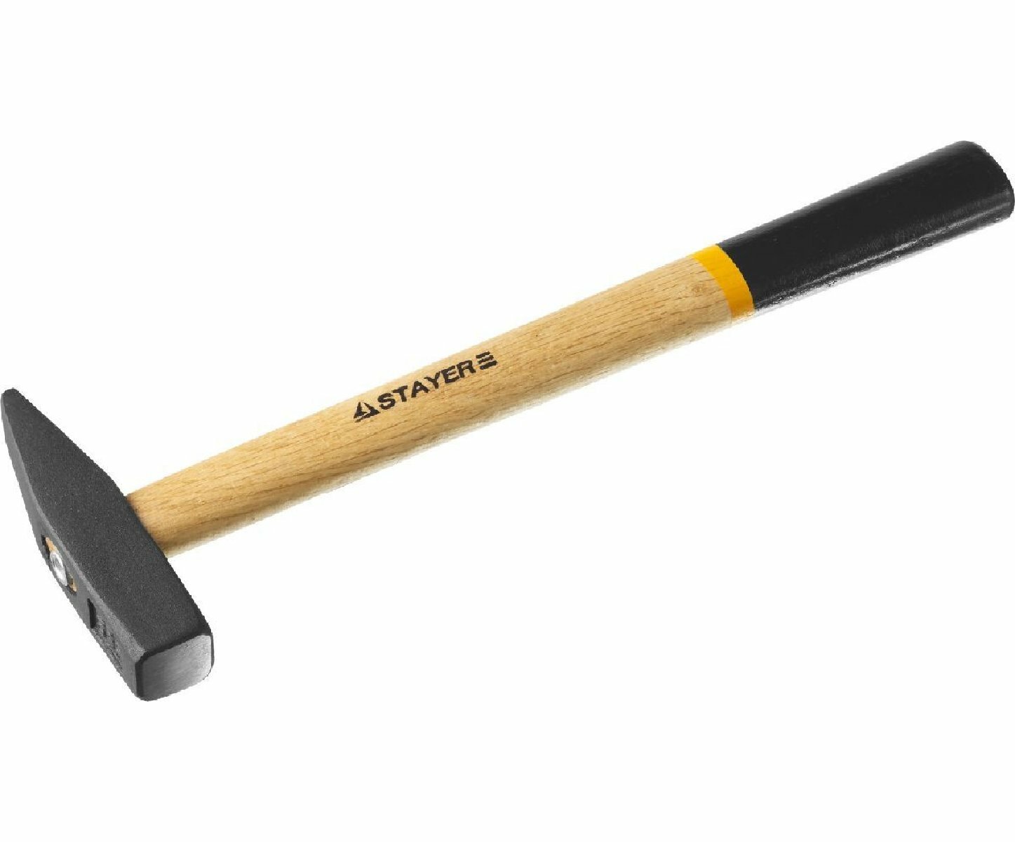 Слесарный молоток STAYER 500 г с индукционной закалкой кованая голова из стали 45 деревянная рукоятка фиксация клином