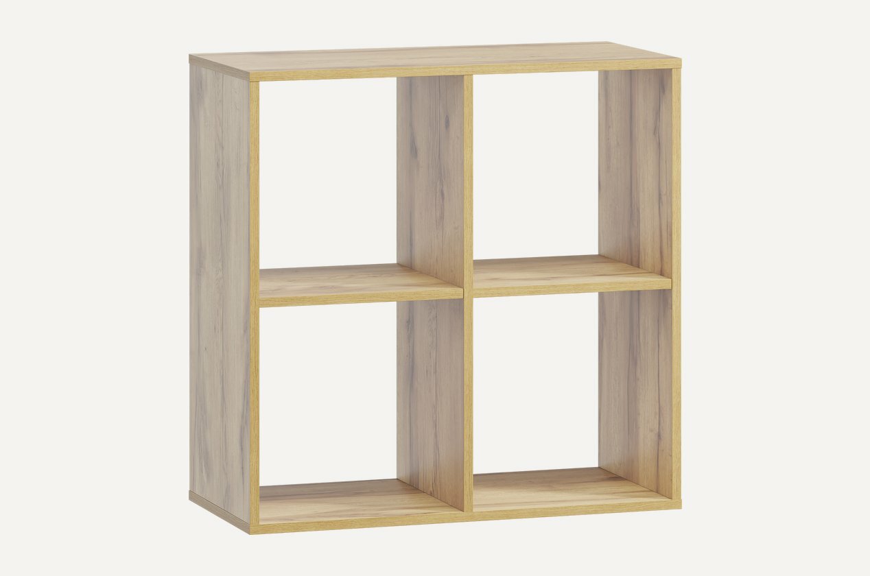 Стеллаж Divan.ru Кейн-9 Wood, коричневый, ЛДСП, скандинавский стиль