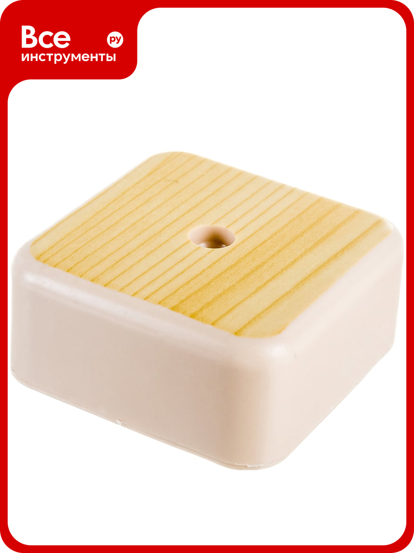 Распаечная коробка IEK открытой проводки 50x50x20 IP20 сосна КМ41206-04 ИЭК UKO10-050-050-020-K34