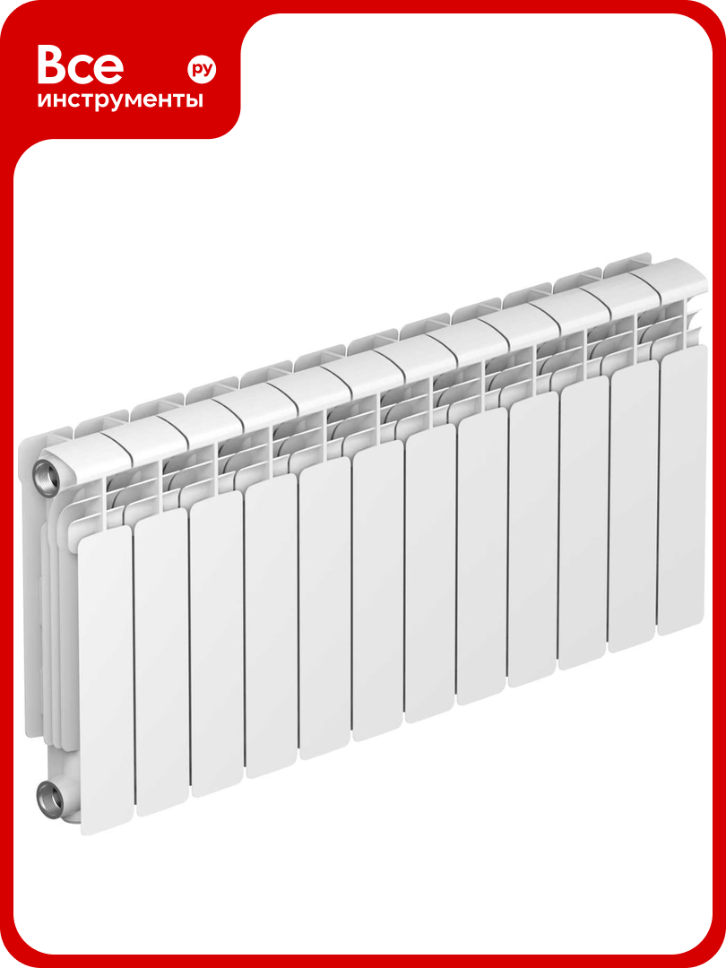 Алюминиевый радиатор RIFAR ALUM 350 12 секц. бок. R-AL-350-12