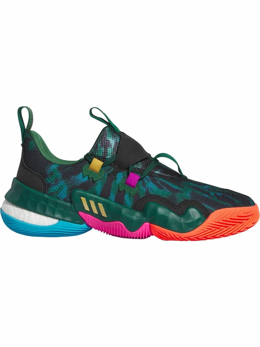 Кроссовки adidas Trae Young 1, полнота F, размер 8,5 UK, зеленый,