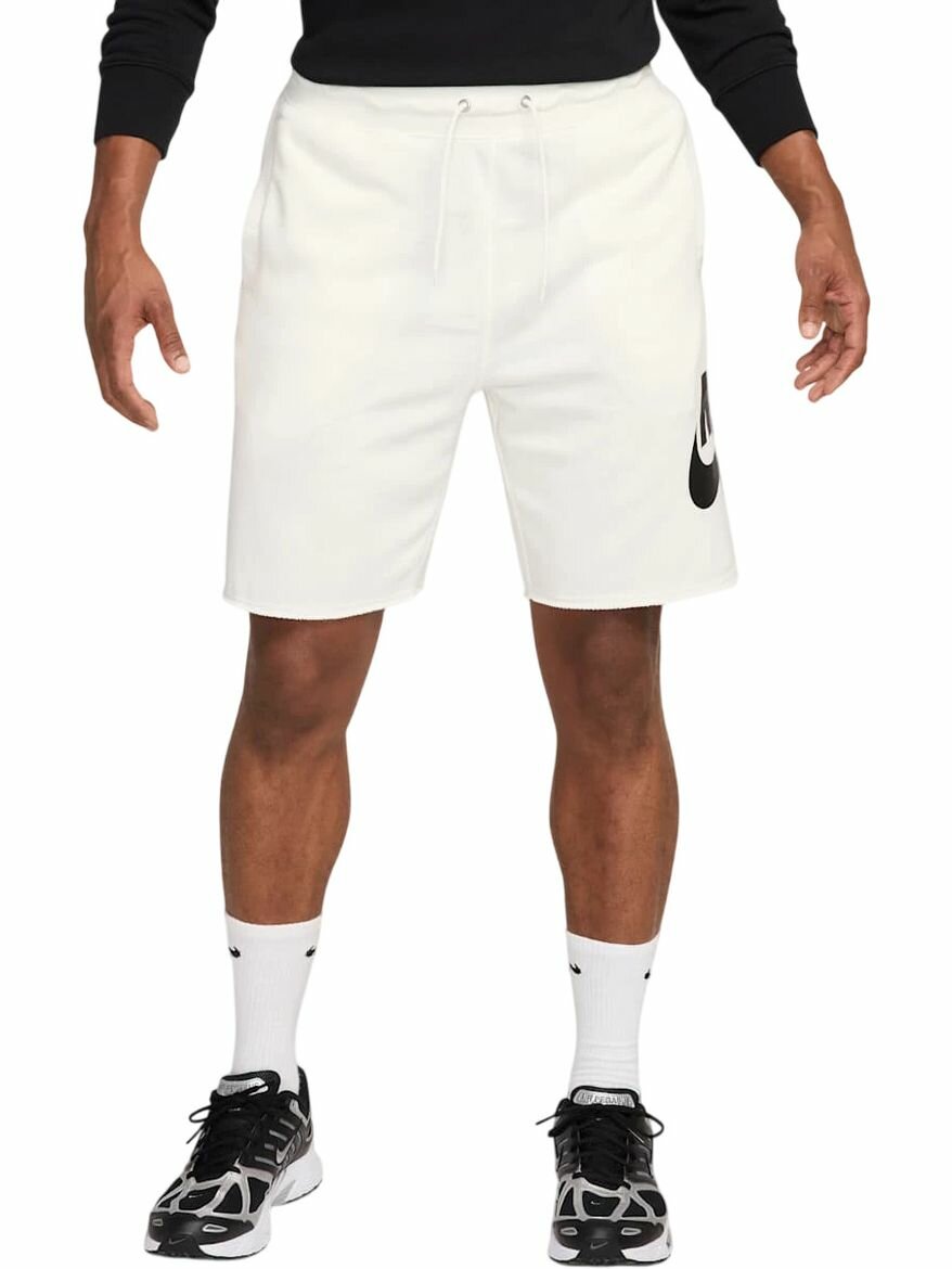 Шорты NIKE Club French Terry Alumni Shorts, размер M, серый/черный