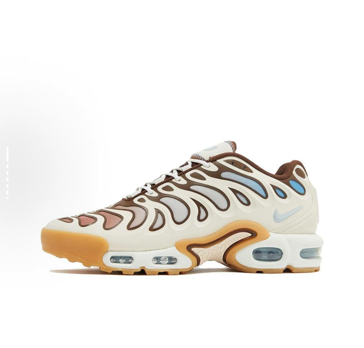 Кроссовки NIKE Air Max Plus Tn, размер 43, белый, бежевый, коричневый