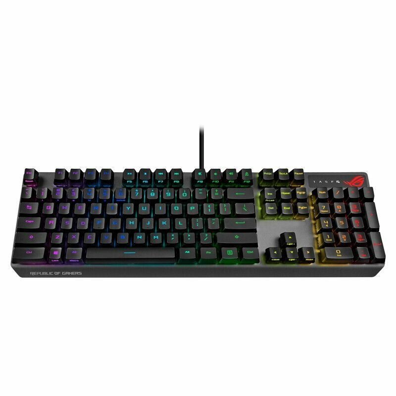 Клавиатура проводная Asus ROG Strix Scope RX Red Ru USB (90MP0240-BKRA00)