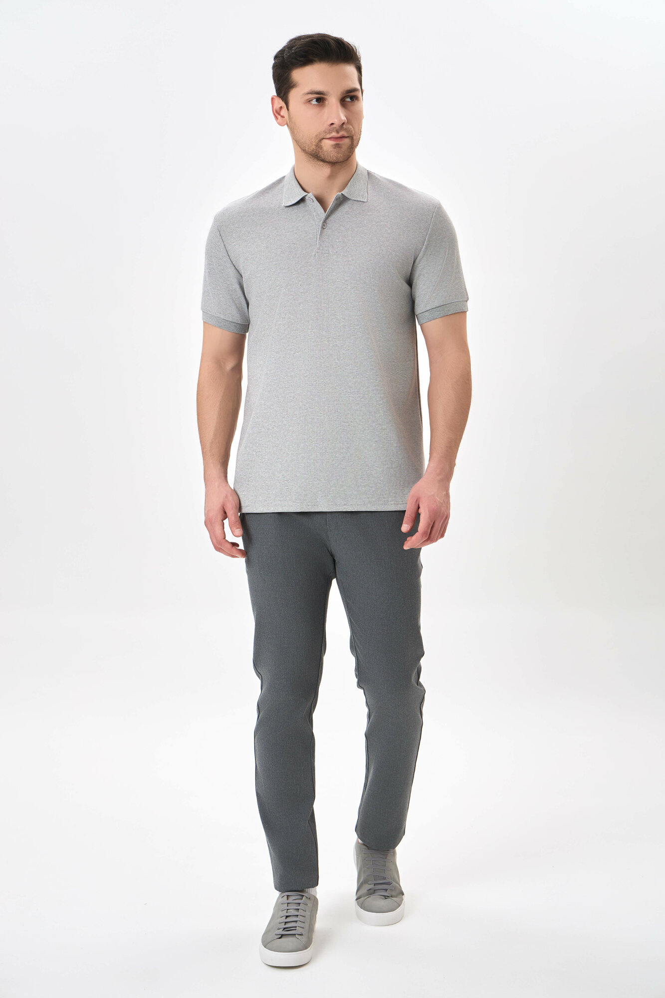 Поло спортивное TERRA PRO, размер M, grey — фото 1