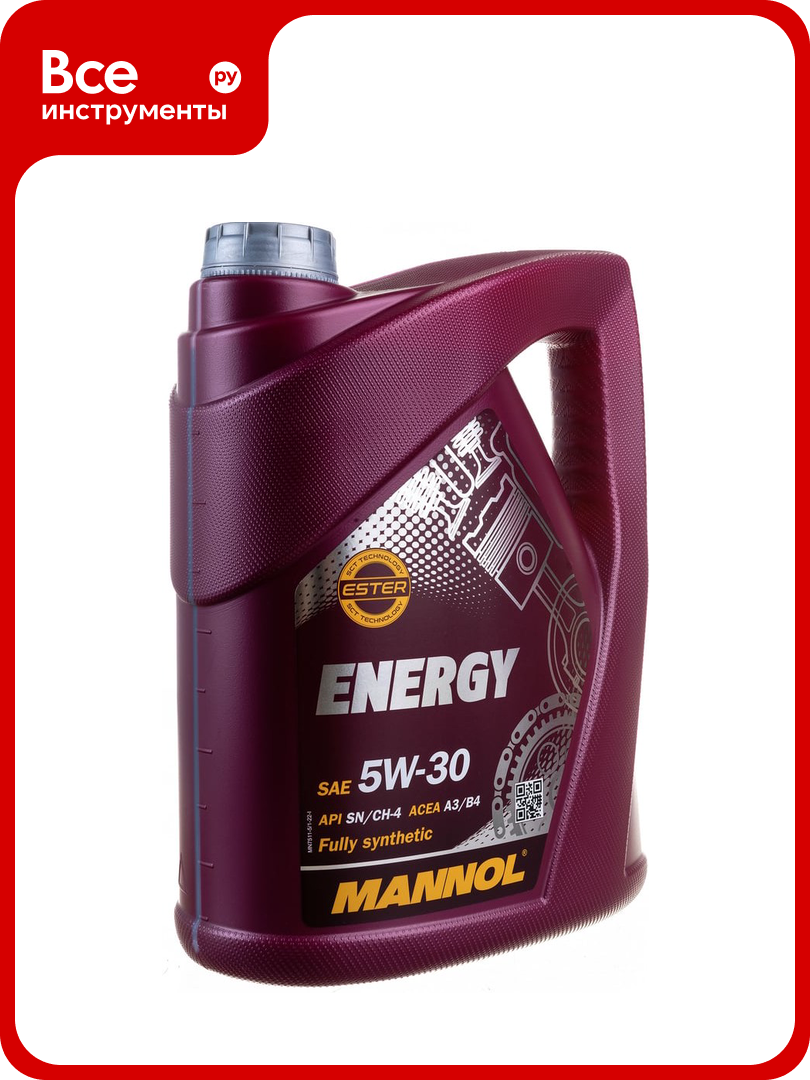 Синтетическое моторное масло MANNOL ENERGY 5W30 5 л 75115