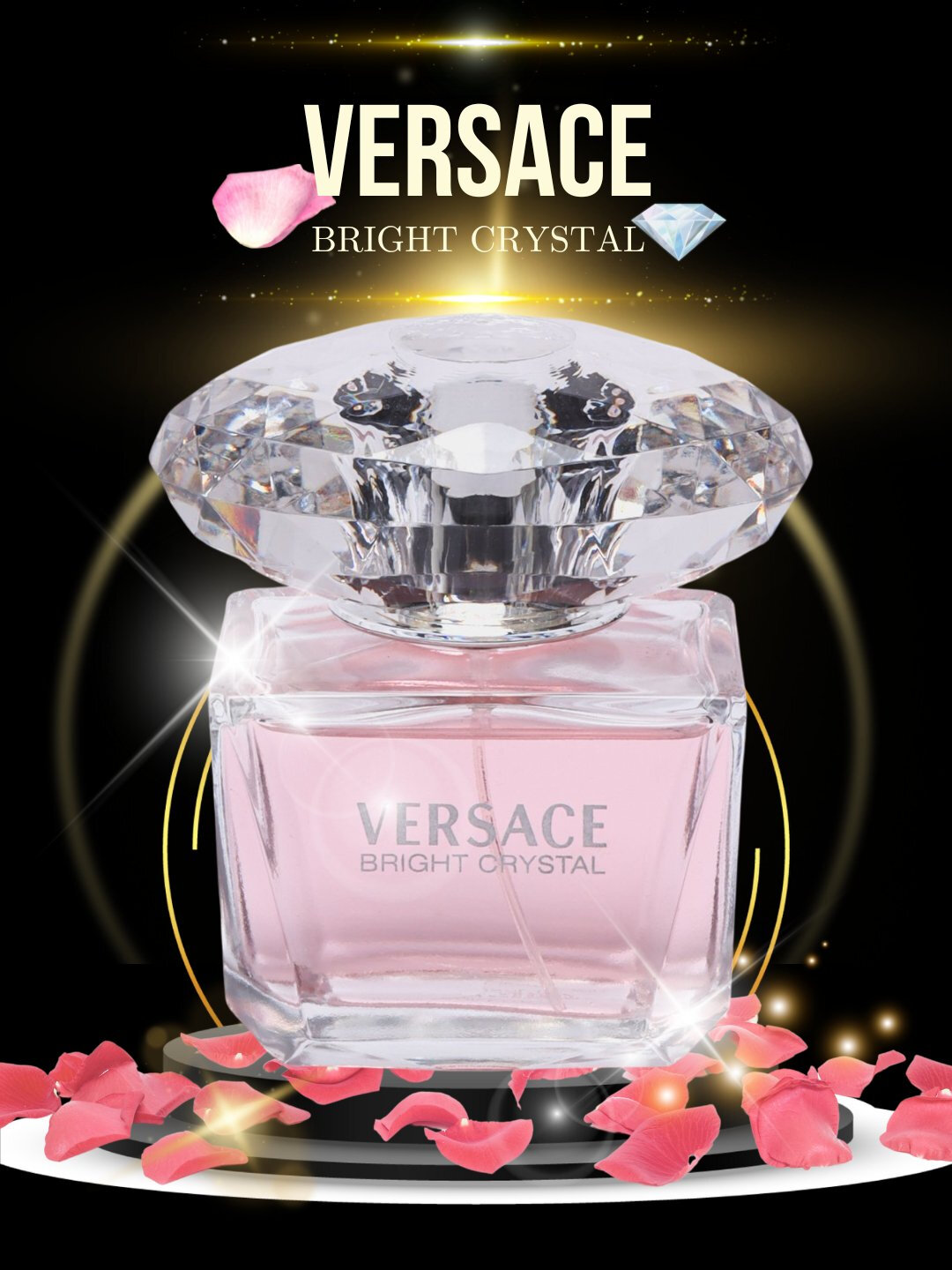 Женская парфюмерная водаVersace Bright Crystal, пробник, с подарочной коробкой, 10 мл, Франция