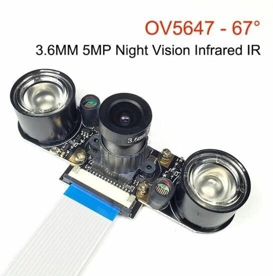 Модуль камеры cbhioarpd OV5647 для Raspberry Pi 3B 4B 3B+ с регулируемым фокусом 1 Set 3.6MM