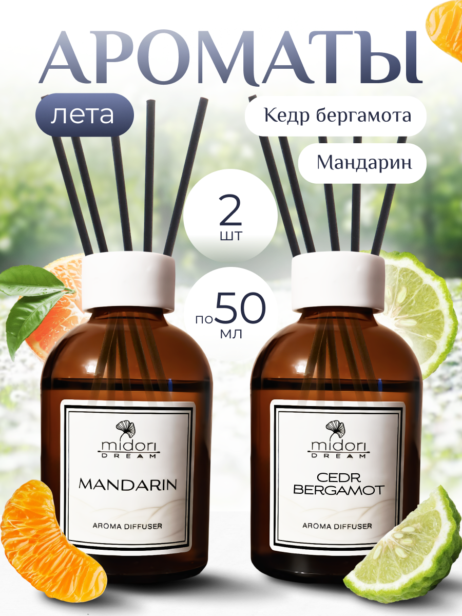 Набор ароматических диффузоров с палочками Midori DREAM 2 шт