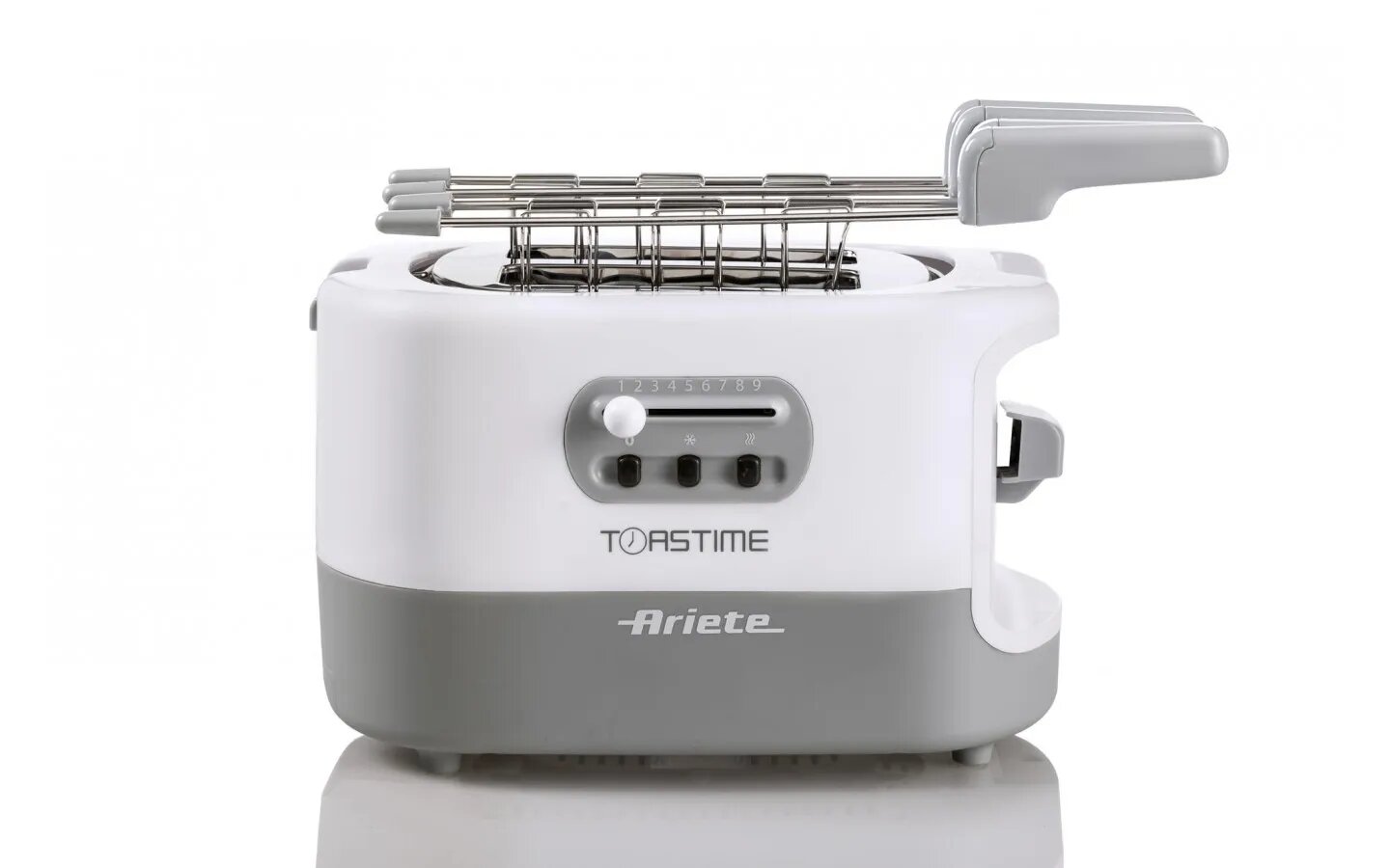 Тостер Ariete 0159/11, 700 Вт, 9 уровней поджаривания, с решеткой, белый