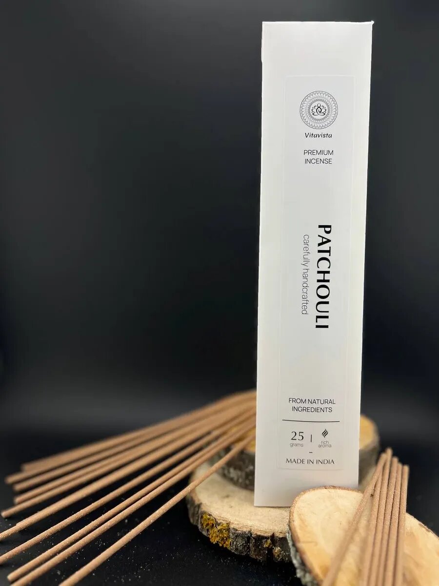 Благовония палочки AROMA MOOD "Пачули", Аромапалочки Премиум, ручная работа — фото 1