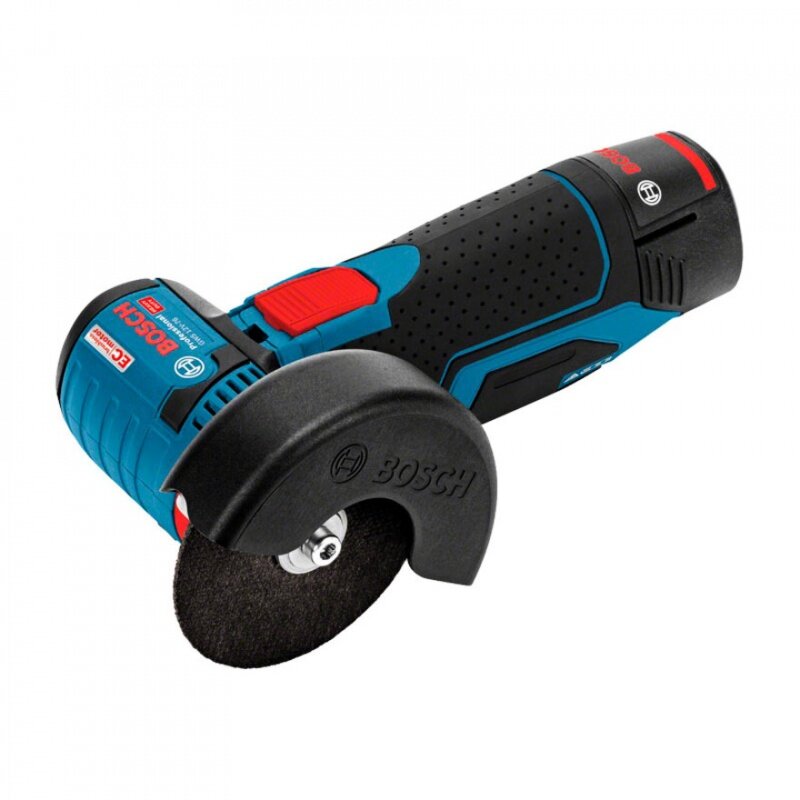 Угловая шлифмашина Bosch GWS 12V-76 Professional с 2-мя АКБ 3.0 Ah кейс (06019F200B) синий/черный