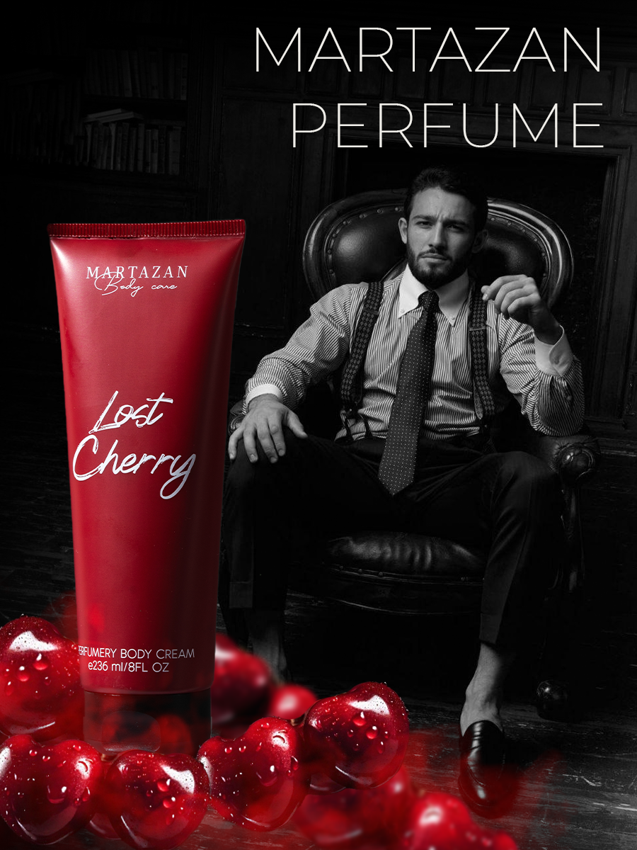 Крем для тела Martazan Perfume "Lost Cherry", увлажняющий, парфюмированный, гипоаллергенный