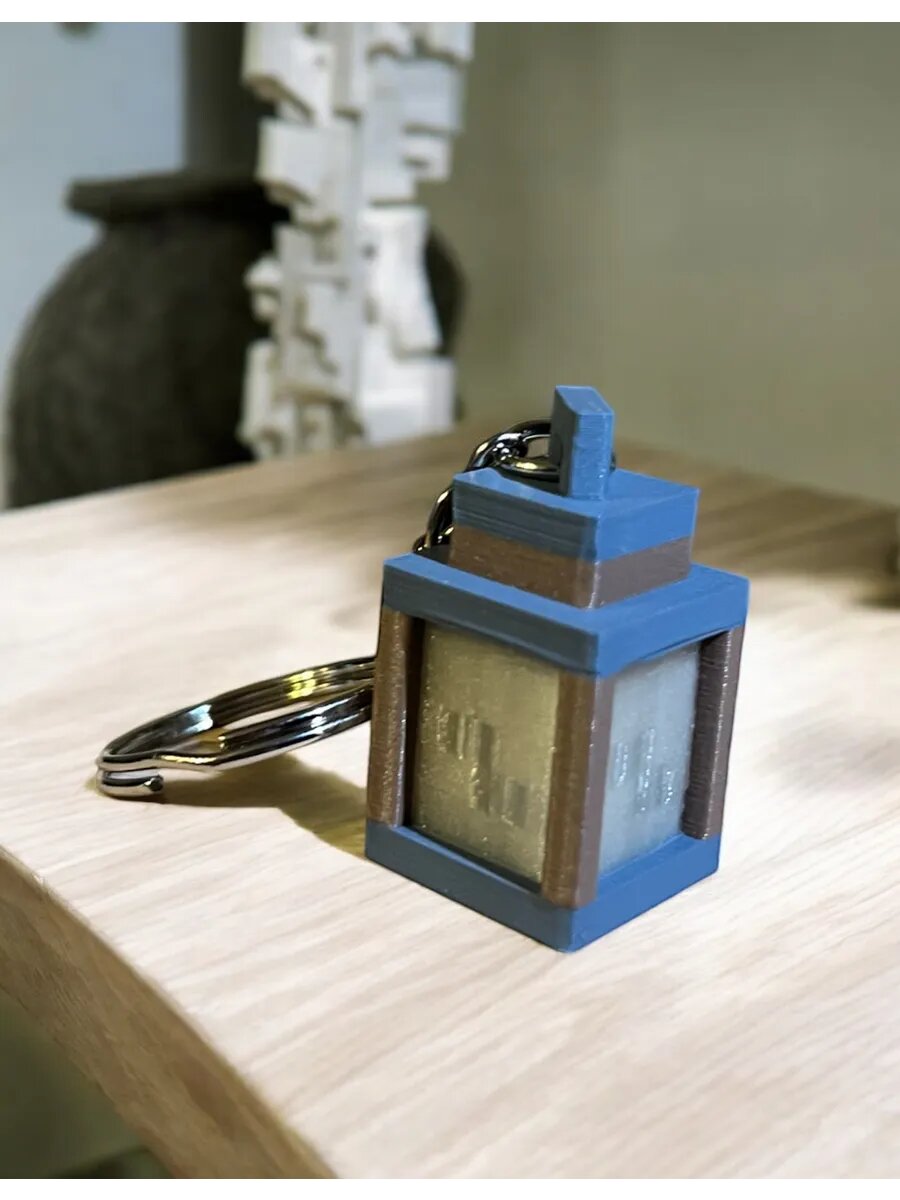 Брелок 3DESHKA, коричневый, зеленый — фото 1