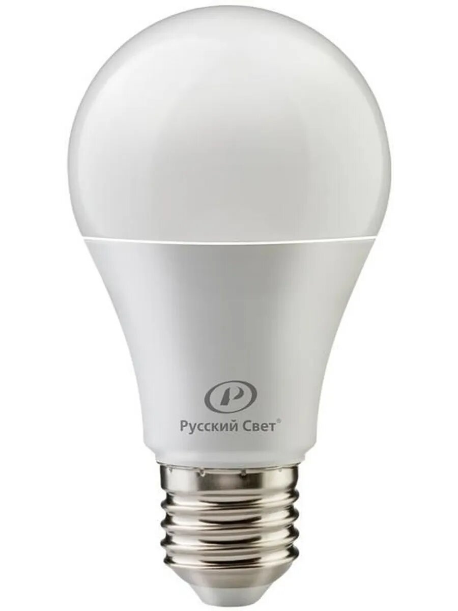 Лампа светодиодная RS A60 E27 15W 220-240V 4000К 15Вт 1500лм Ra 90 грушевидная Русский Свет 15010345044