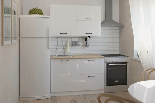 Изображение товара Кухонный гарнитур Герда Жасмин лайт 1200 мм, каркас ЛДСП, фасад ЛДСП,