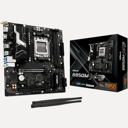 Изображение товара Материнская плата Asrock B850M-X WIFI R2.0 (AM5, mATX)