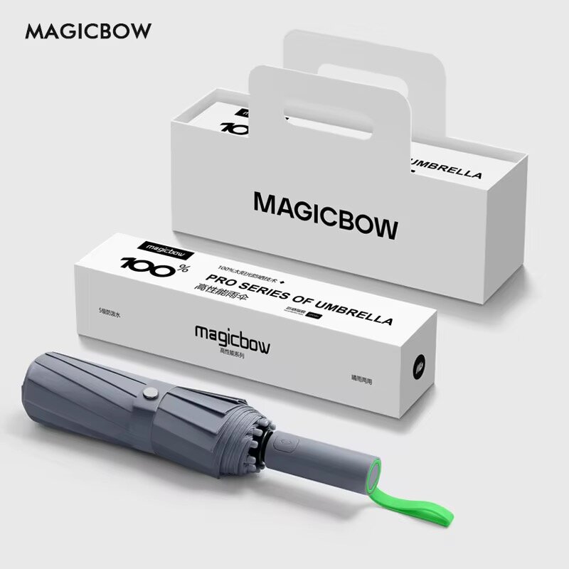 Мини-зонт magicbow, серый