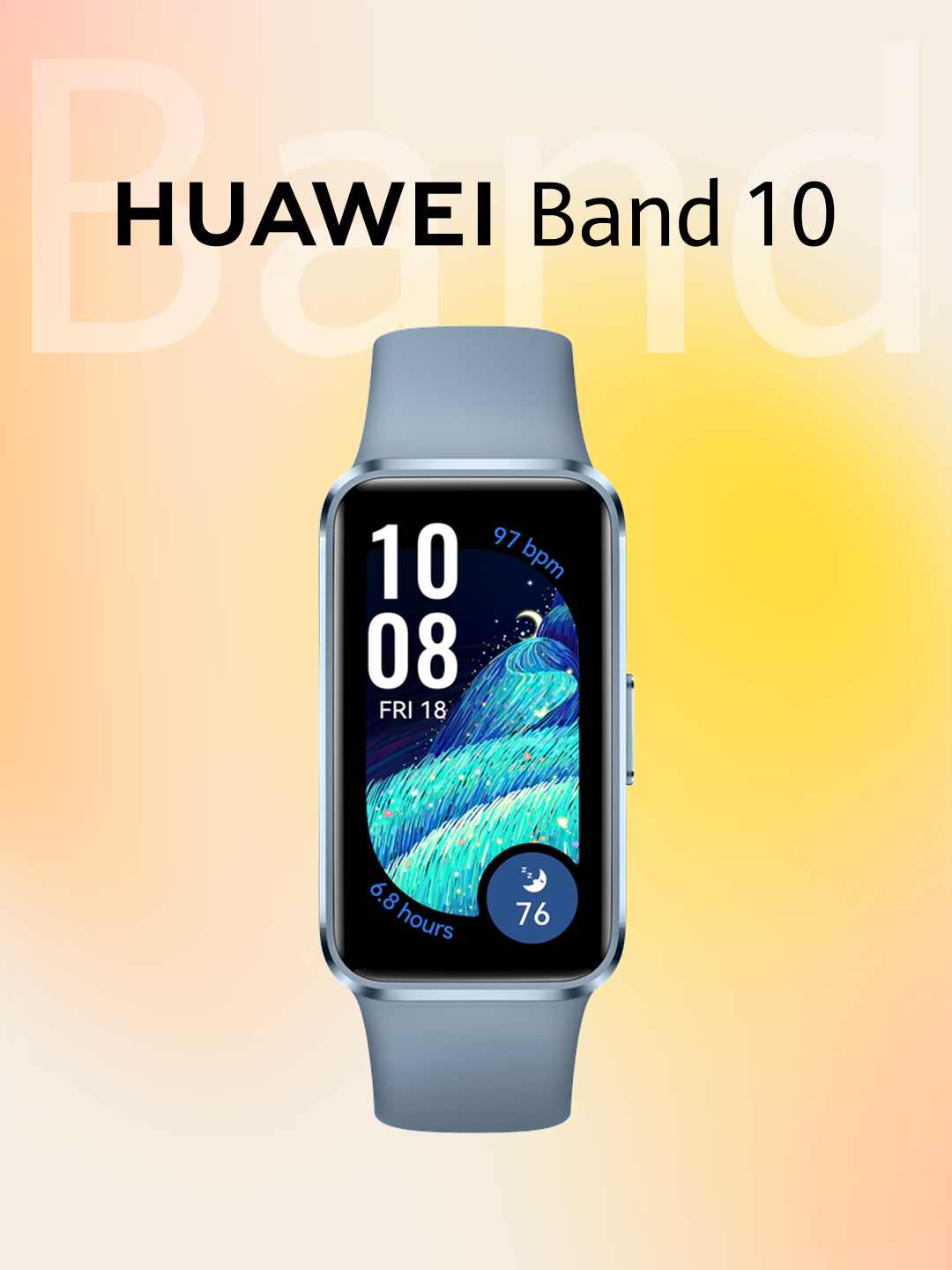 Huawei Band 10 Синий – современный фитнес-браслет для здорового образа жизни