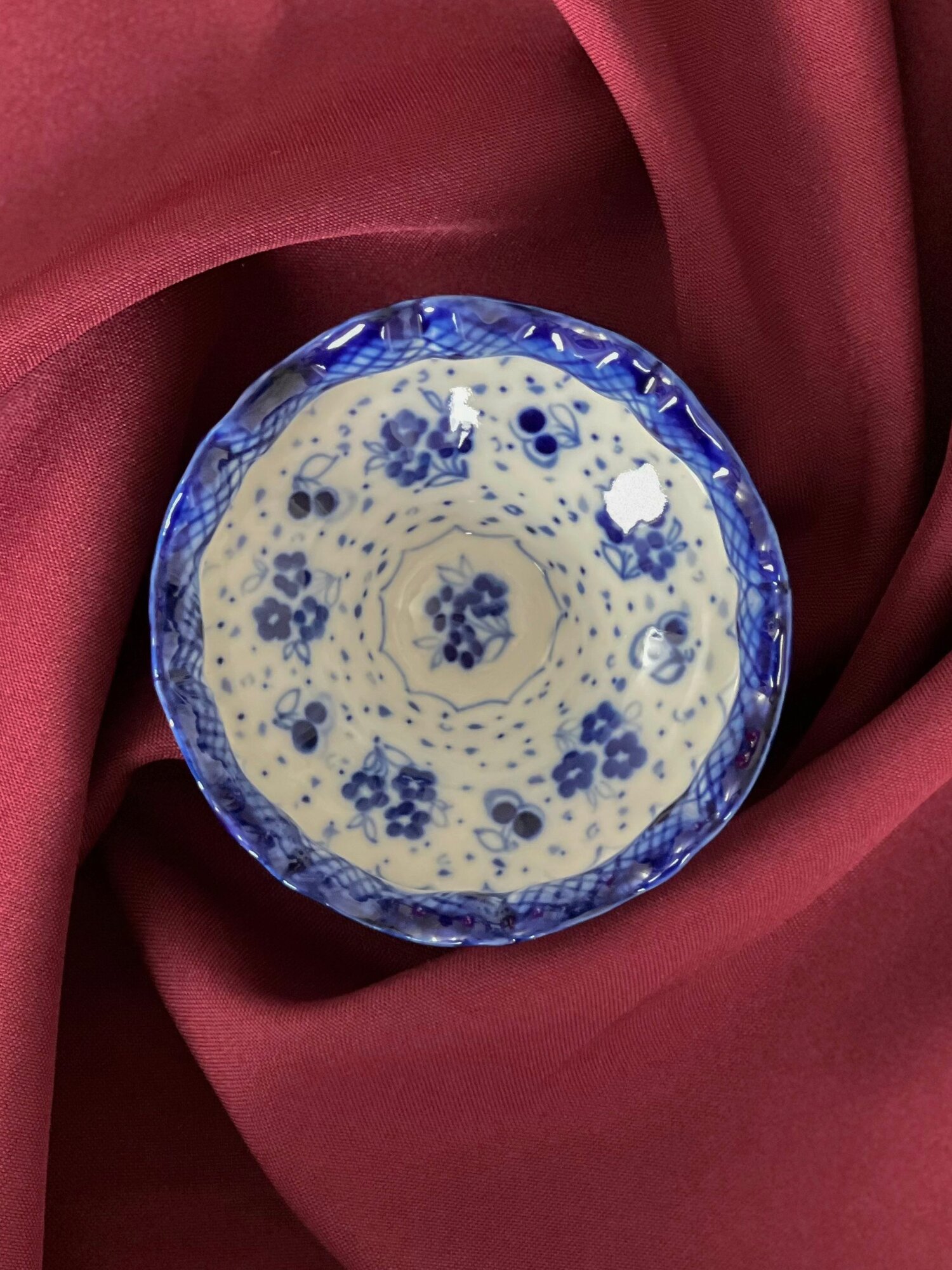 Розетка гжель 