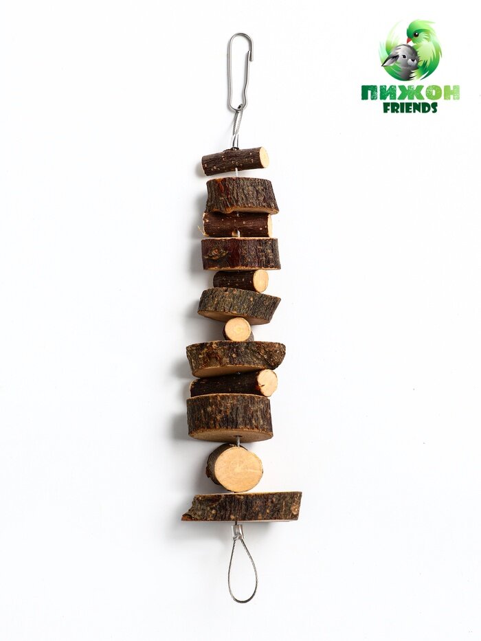Игрушка для птиц и грызунов "Лесенка вверх" из дерева 21 х 3 см 10914114