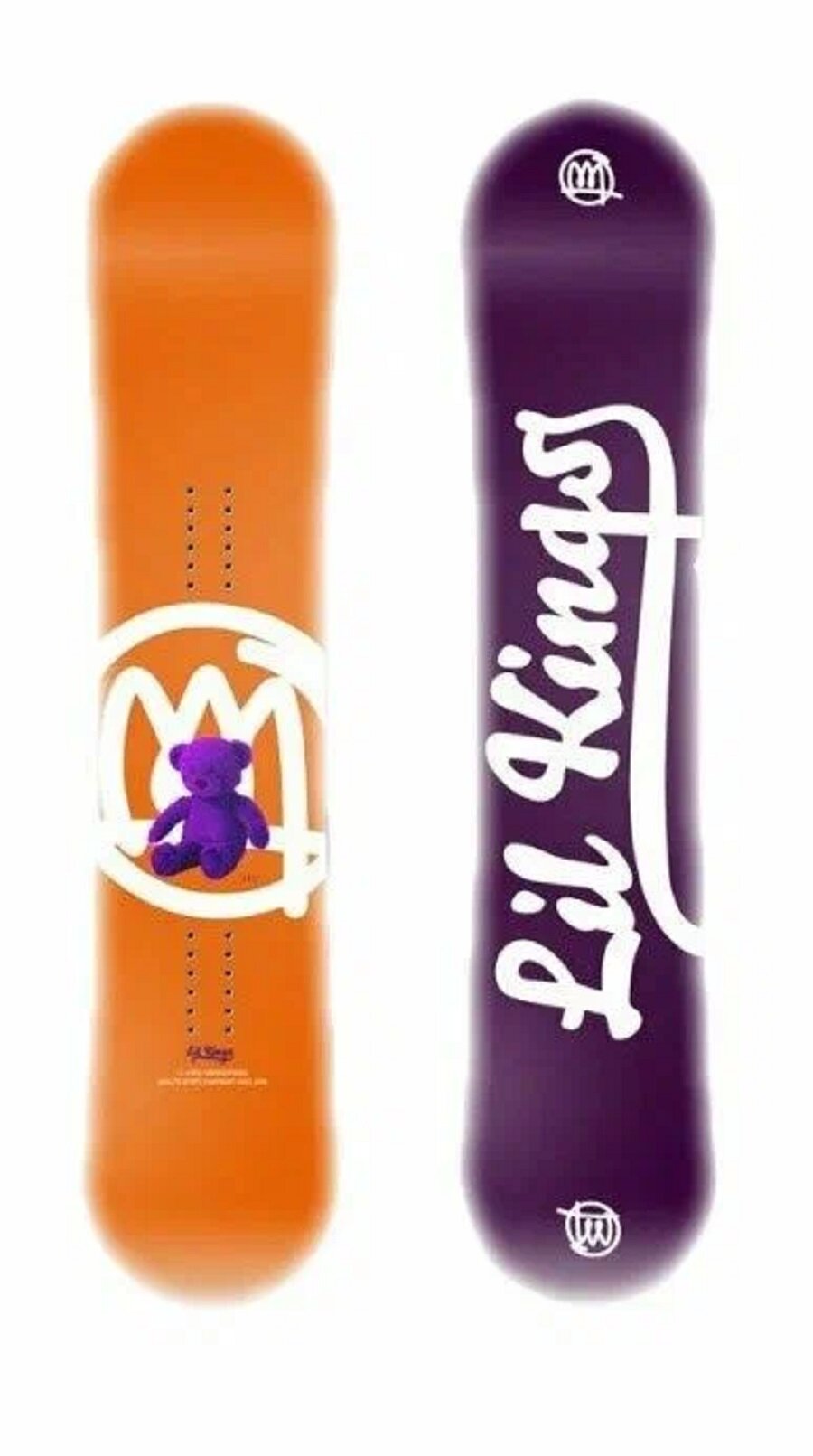 Детский сноуборд Lil Kings KIDZ Twin Tip конструкция сэндвич прогиб кэмбер 120см оранжевый
