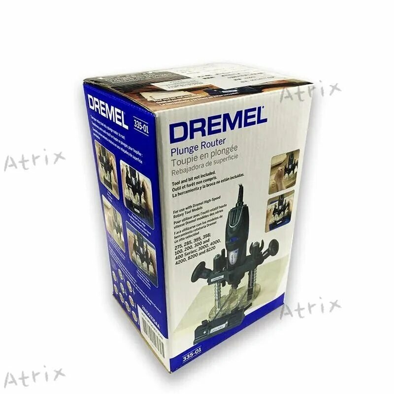Погружная база для фрезера Dremel 335-01 Насадка для погружного фрезерного станка с вращающимся инструментомAtrix