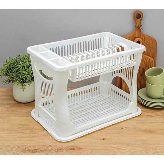 Изображение Сушилка для посуды Idea 2-х ярусная М 1175 Белый