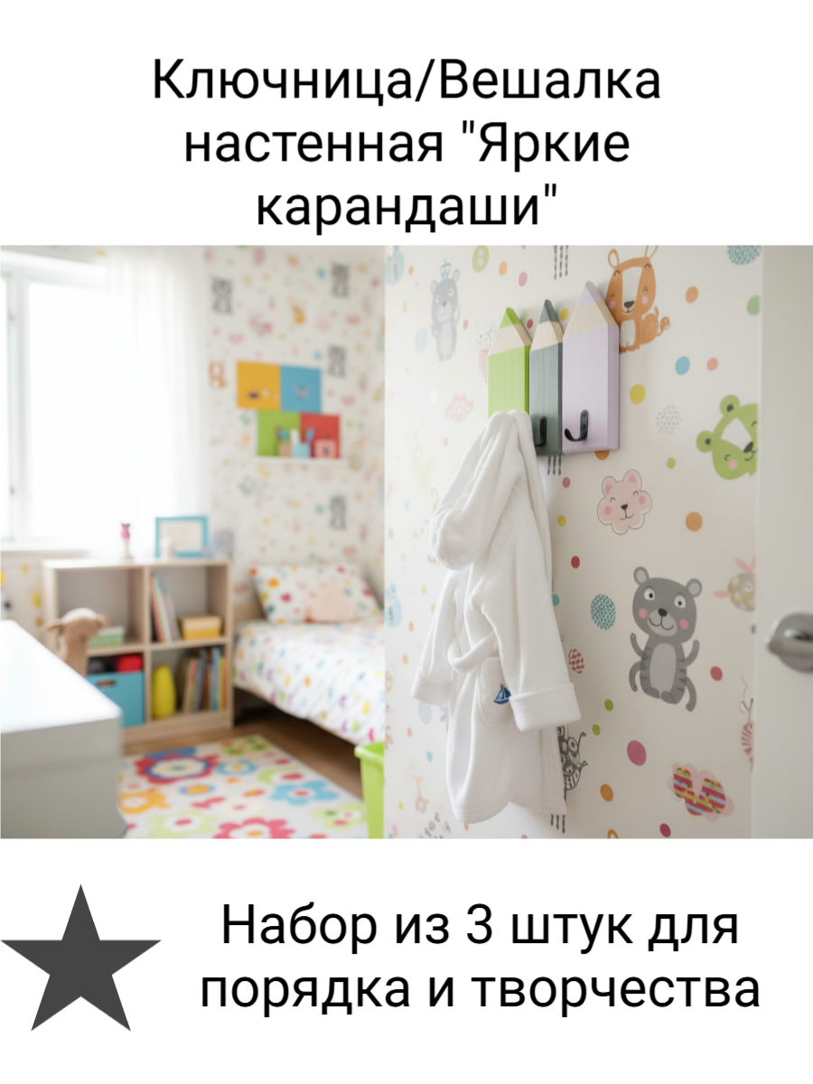 Ключница настенная / Вешалка в прихожую 