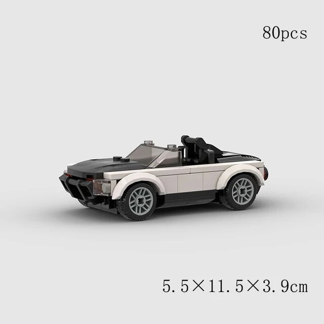 MOC High-Speed Racing City Sports Model Building Blocks DIY Classic Rally Super Racing Car Christmas Gift Technology Toy