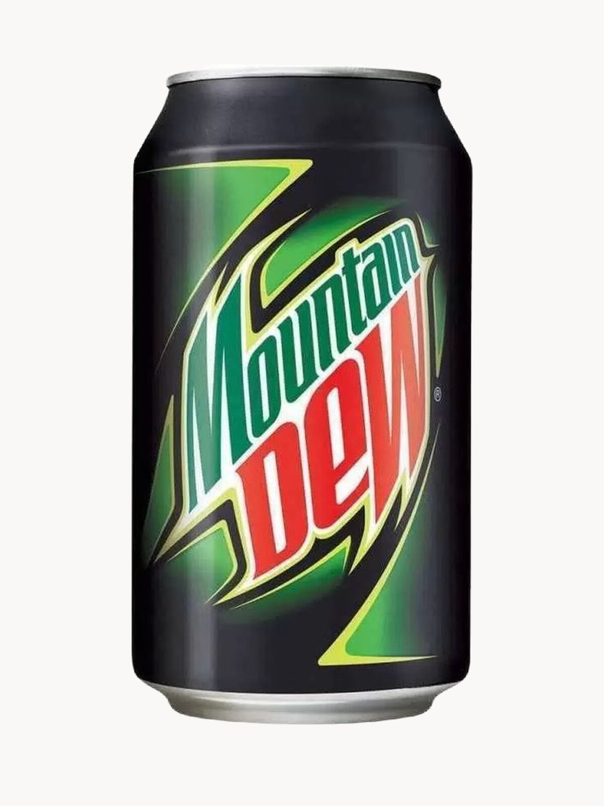 "Mountain Dew" - банка газированного напитка, объем - 0,3л, количество штук - 24
