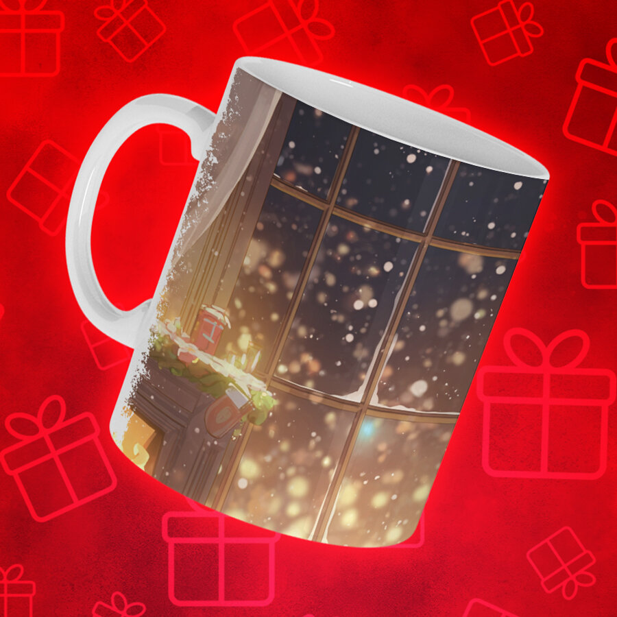 Кружка Аниме, керамическая, яркий принт, для поклонников аниме — фото 1