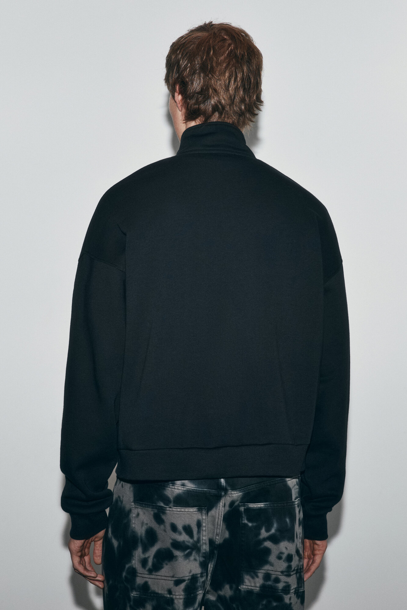 Худи Befree Man Casual, размер L, , черный принт — фото 1