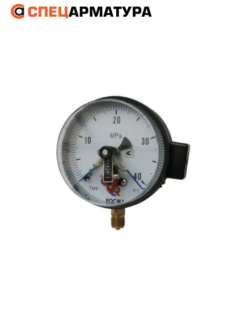 Манометр электроконтактный ТМ-610Р.05 (0-40,0МПа)M20x1,5.1,5 (D150, IP40,1A,380V)