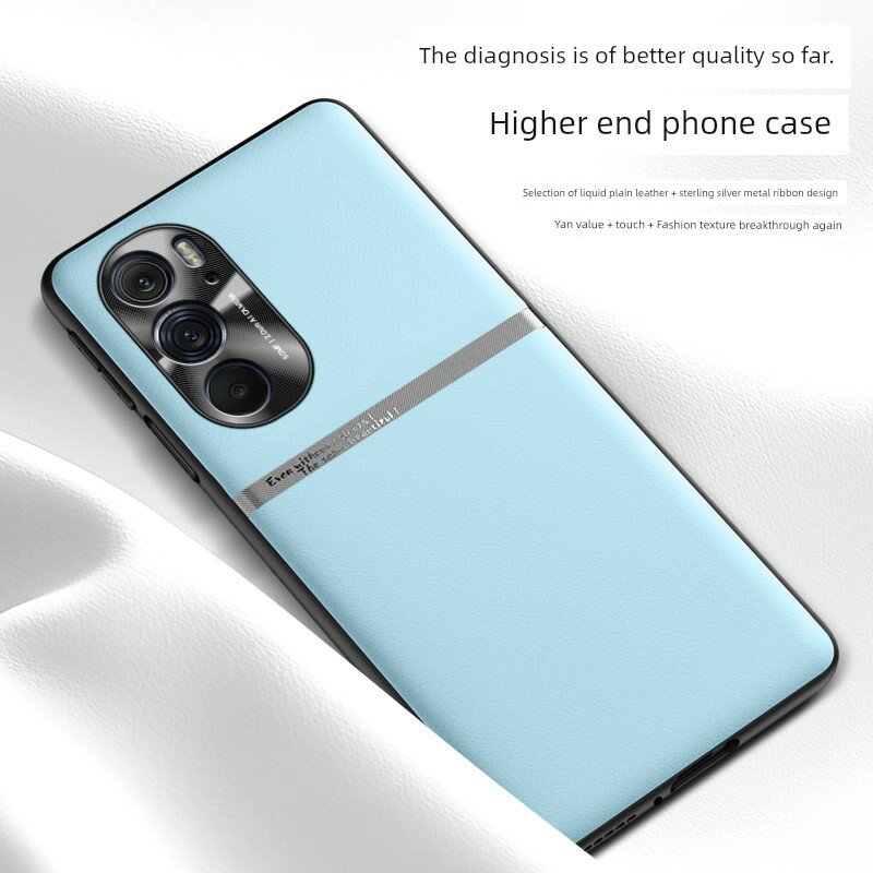 Чехол для Motorola Edge X30 с защитой от падений, полное покрытие, тиволи синий, ультра-тонкий дизайн для защиты