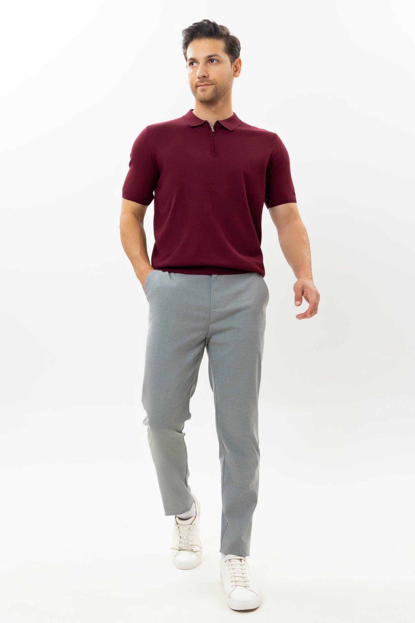 Джемпер TERRA PRO, размер M, dark red — фото 1